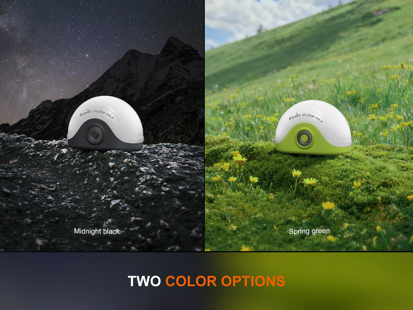 Fenix CL20R V2 multicolor camping lantern thumbnail
Fenix CL20R V2 camping lantern main product view
Fenix CL20R V2 camping lantern in use at campsite
Fenix CL20R V2 camping lantern single-switch interface closeup
Fenix CL20R V2 camping lantern RGB color lighting animation
Fenix CL20R V2 camping lantern RGB ring lighting animation
Fenix CL20R V2 camping lantern delay-off function demonstration
Fenix CL20R V2 camping lantern shape and size profile
Fenix CL20R V2 camping lantern available color options
Fenix 