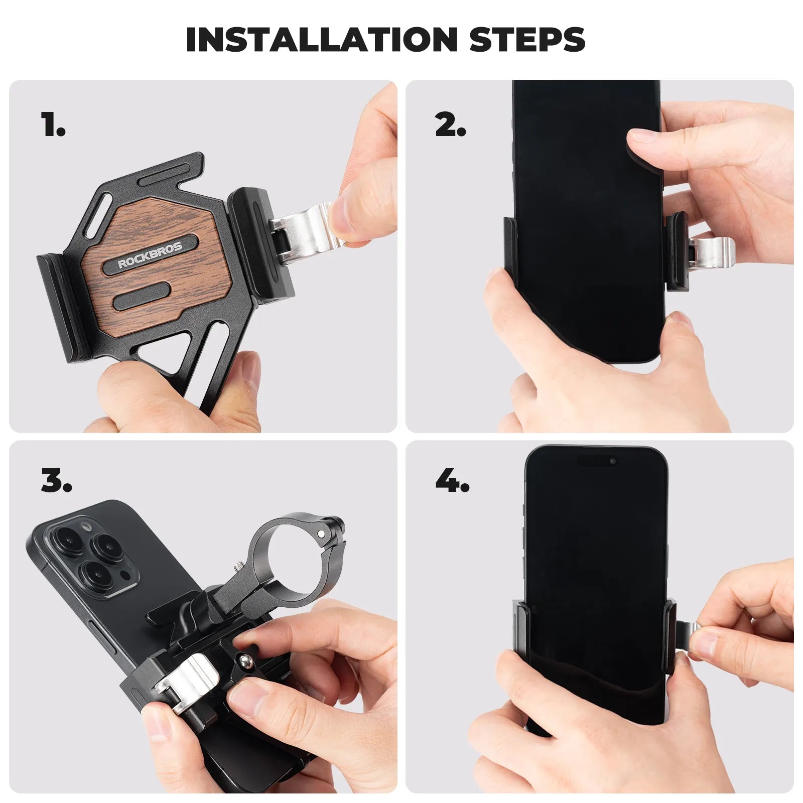 Lightweight Quick-Release Phone Mount